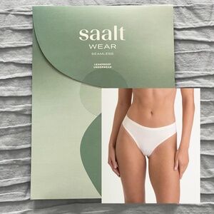 NWT UNOPENED Saalt Leakproof Seamless Period Thong Soft Sand Size Small